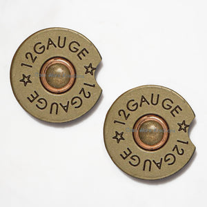 12 Gauge Shotgun Shell 2.75" Car Coasters