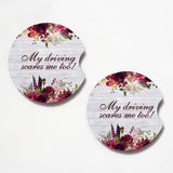 My Driving Scares Me Too 2.75" Car Coasters