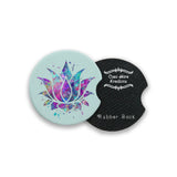 Lotus Flower 2.75" Car Coasters