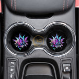Lotus Flower 2.75" Car Coasters