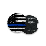 Back The Blue 2.75" Car Coasters