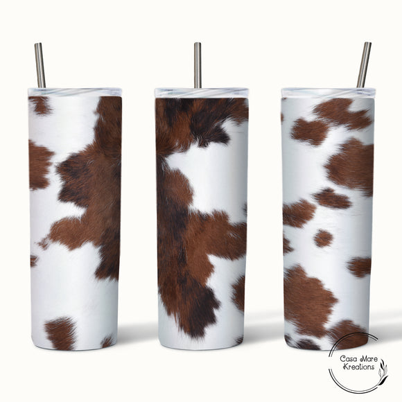 Cow Hide 20 oz. Skinny Tumbler