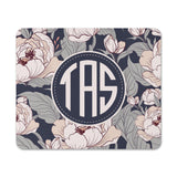 Custom Floral Mouse Pads With Monogram or Name