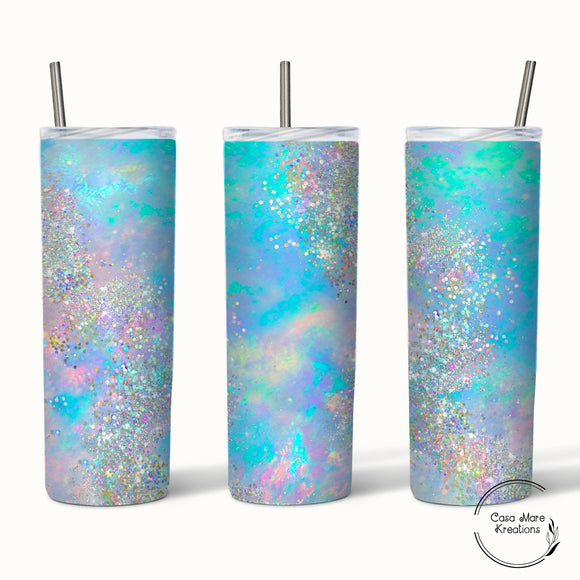 Opal Glitter 20 oz. Skinny Tumbler