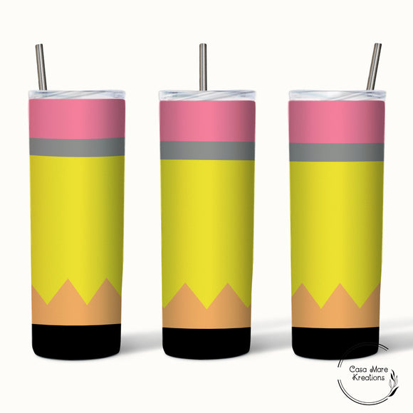 Pencil 20 oz. Skinny Tumbler