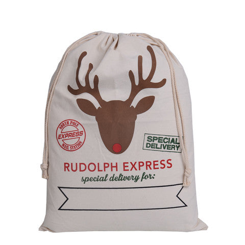 Rudolph Express Santa Sack