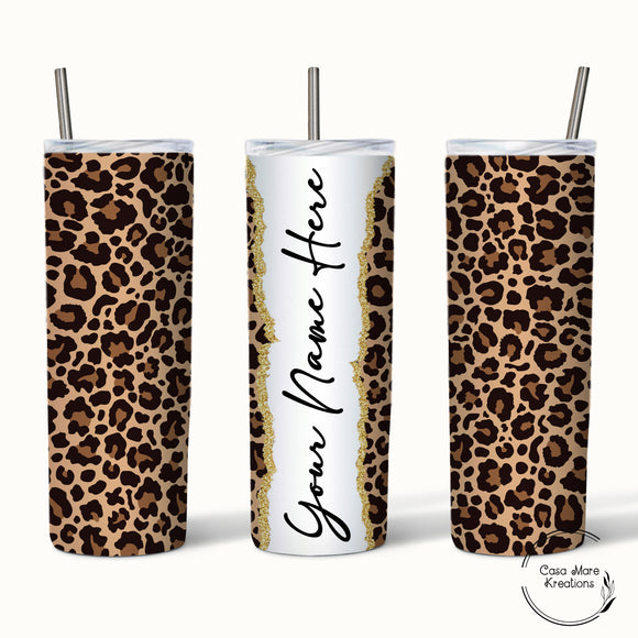 Leopard Print 20 oz. Skinny Tumbler