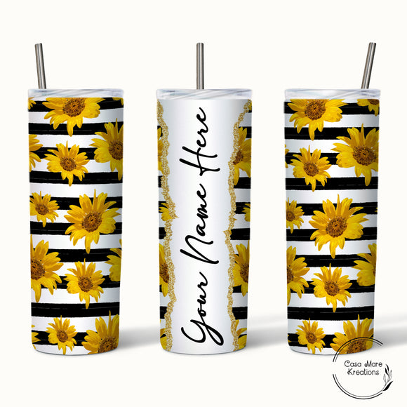 Sunflower 20 oz. Skinny Tumbler