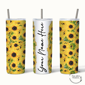 Sunflower 20 oz. Skinny Tumbler