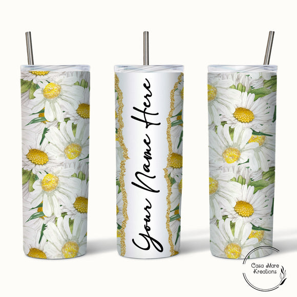 Daisies 20 oz. Skinny Tumbler