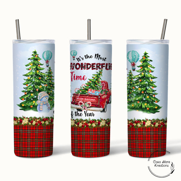 It's The Most Wonderful Time Of The Year 20 oz. Skinny Tumbler