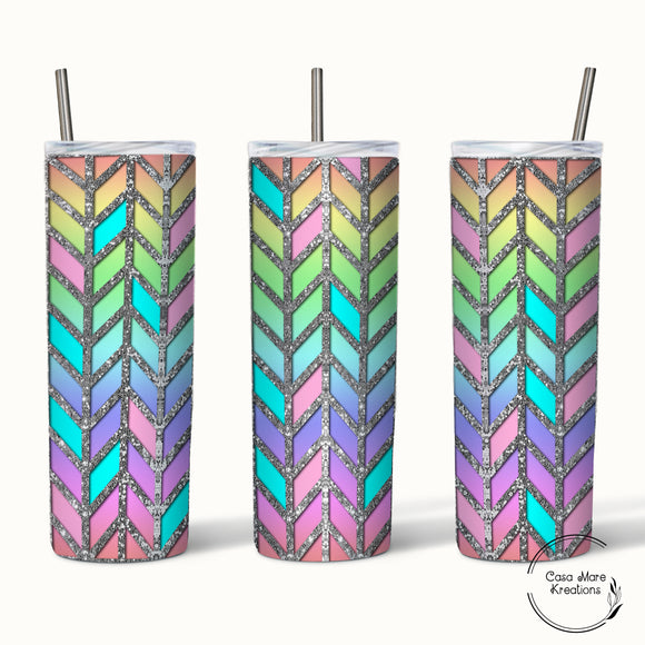 Rainbow Tanagram 20 oz. Skinny Tumbler