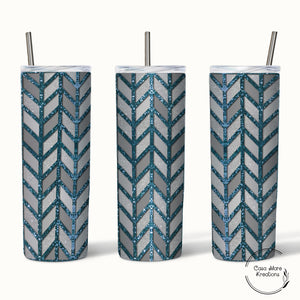 Gray Tanagram 20 oz. Skinny Tumbler