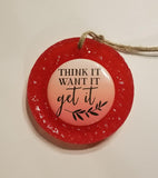 Button  - Think It Want It Get It Aroma Bead Air Freshener