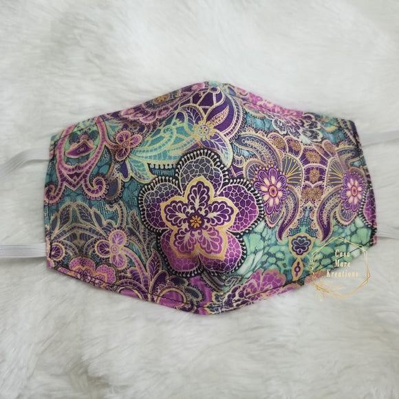 Paisley Floral Face Mask