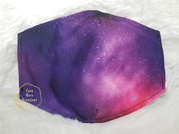 Purple Galaxy Face Mask