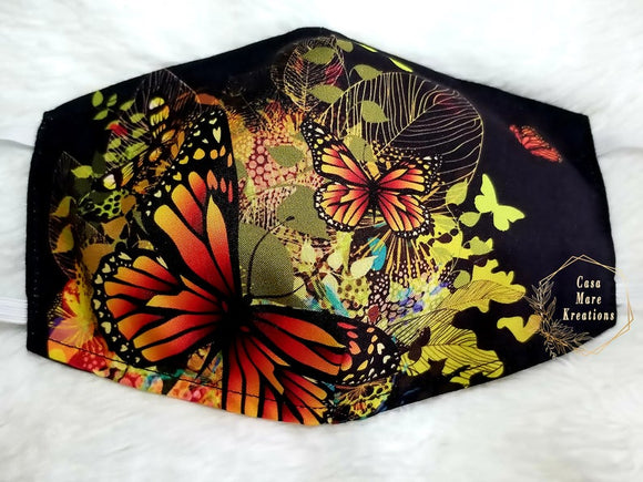 Monarch Butterfly Face Mask