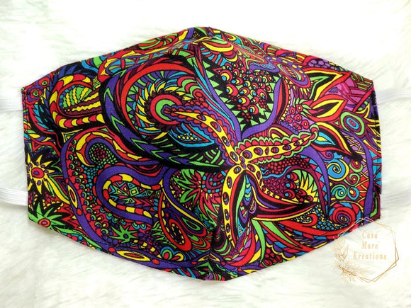 Colorful Fitted Face Mask